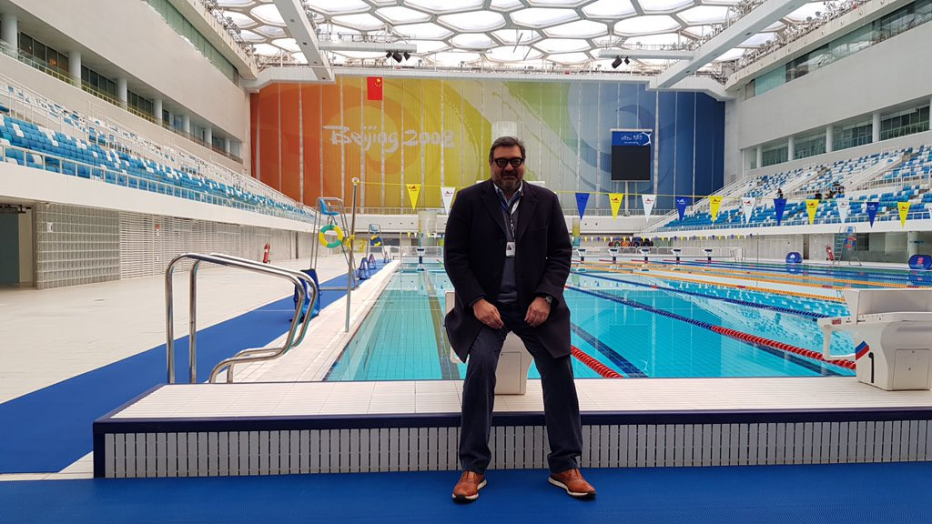 Yiannis Exarchos spent three years in Beijing overseeing broadcast arrangements for the 2008 Olympics ©Twitter