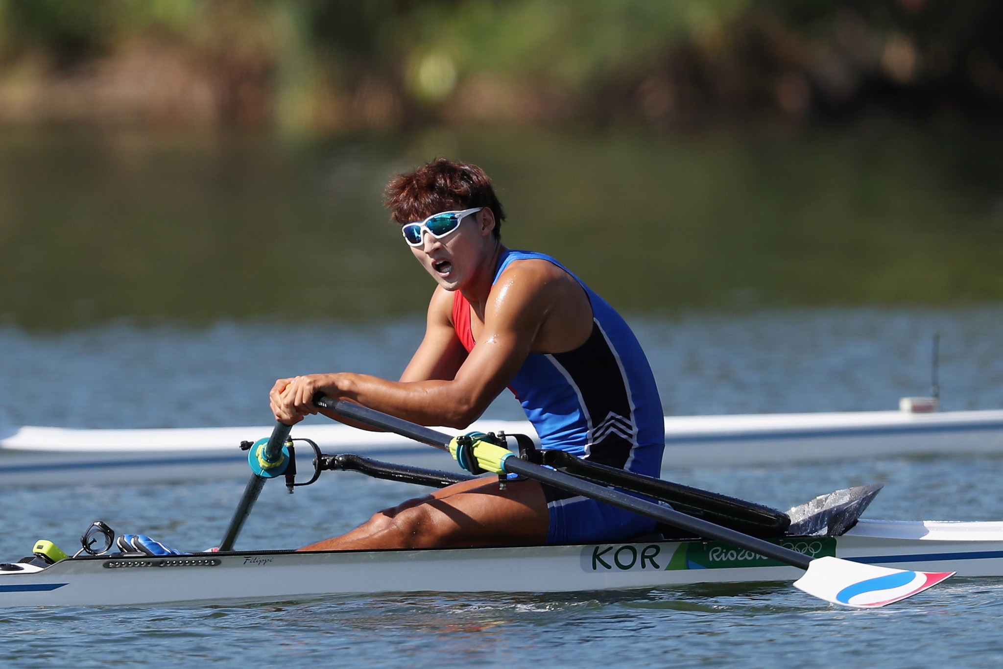 Kim Dong-yong was one of two South Korean rowers at Rio 2016 ©Getty Images