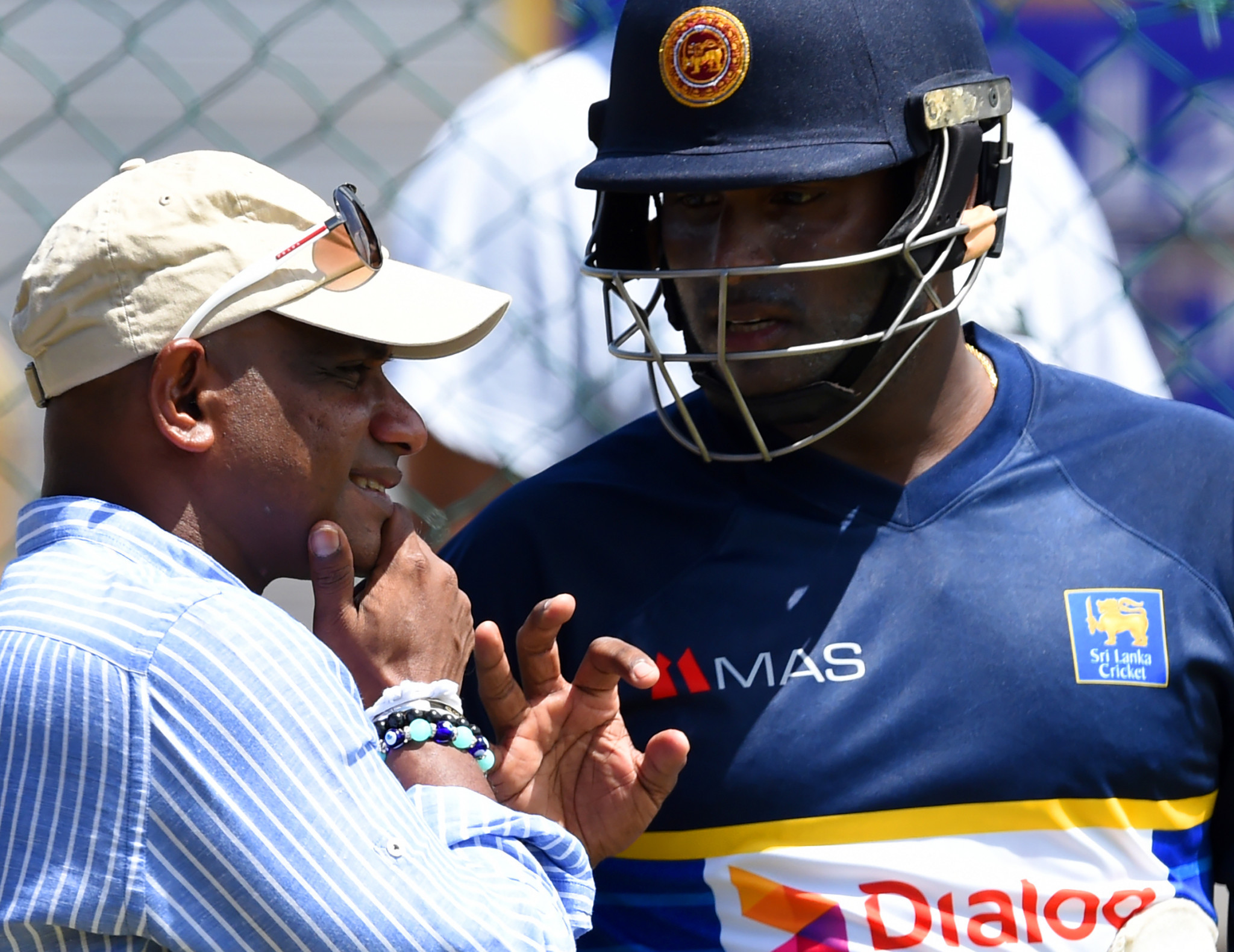 Sanath Jayasuriya, left, is the former Sri Lanka Cricket chair of selectors ©Getty Images