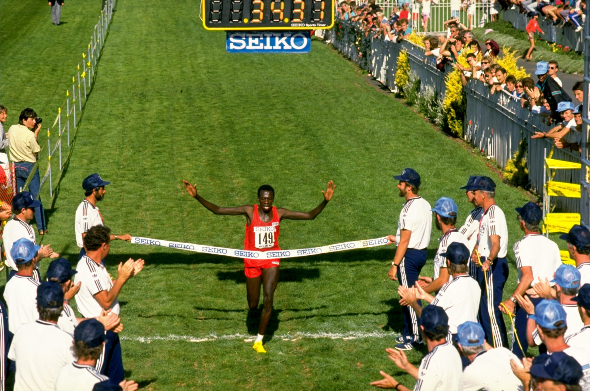The only other time the IAAF World Cross Country Championships have taken place in Oceania was in Auckland in 1988 when the men's race was won by Kenya's John Ngugi ©Getty Images