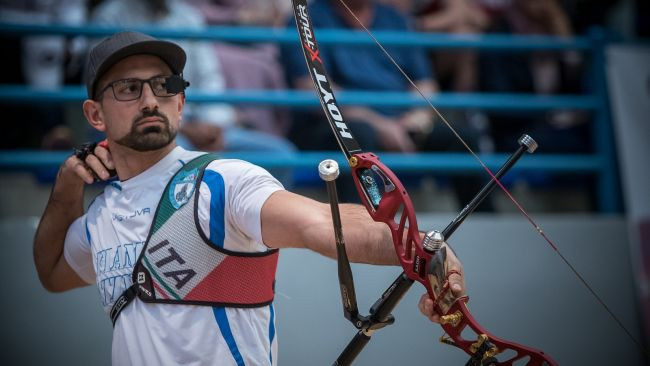 Mandia and Morello to contest all-Italian men's recurve final at European Indoor Archery Championships