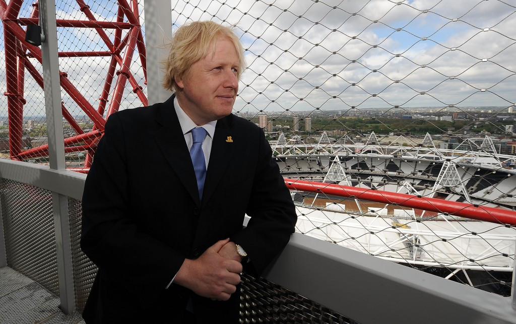 London Mayor Boris Johnson attending an unveiling ceremony for the Orbit in 2012 ©Getty Images