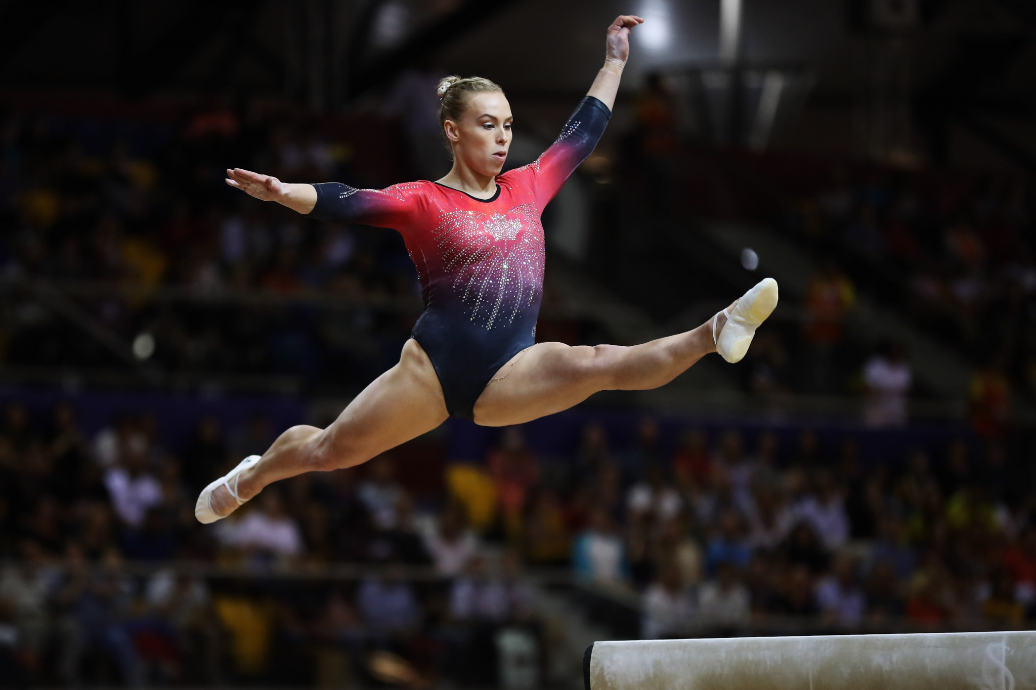 Ellie Black of Canada is among the women hoping to claim gold at the All-Around World Cup ©Getty Images