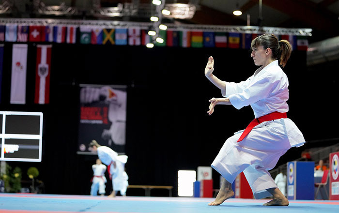 Reigning kata world champion Sandra Sanchez of Spain will take on Japan's Kiyou Shimizu in a repeat of the final at the last two major competitions ©WKF