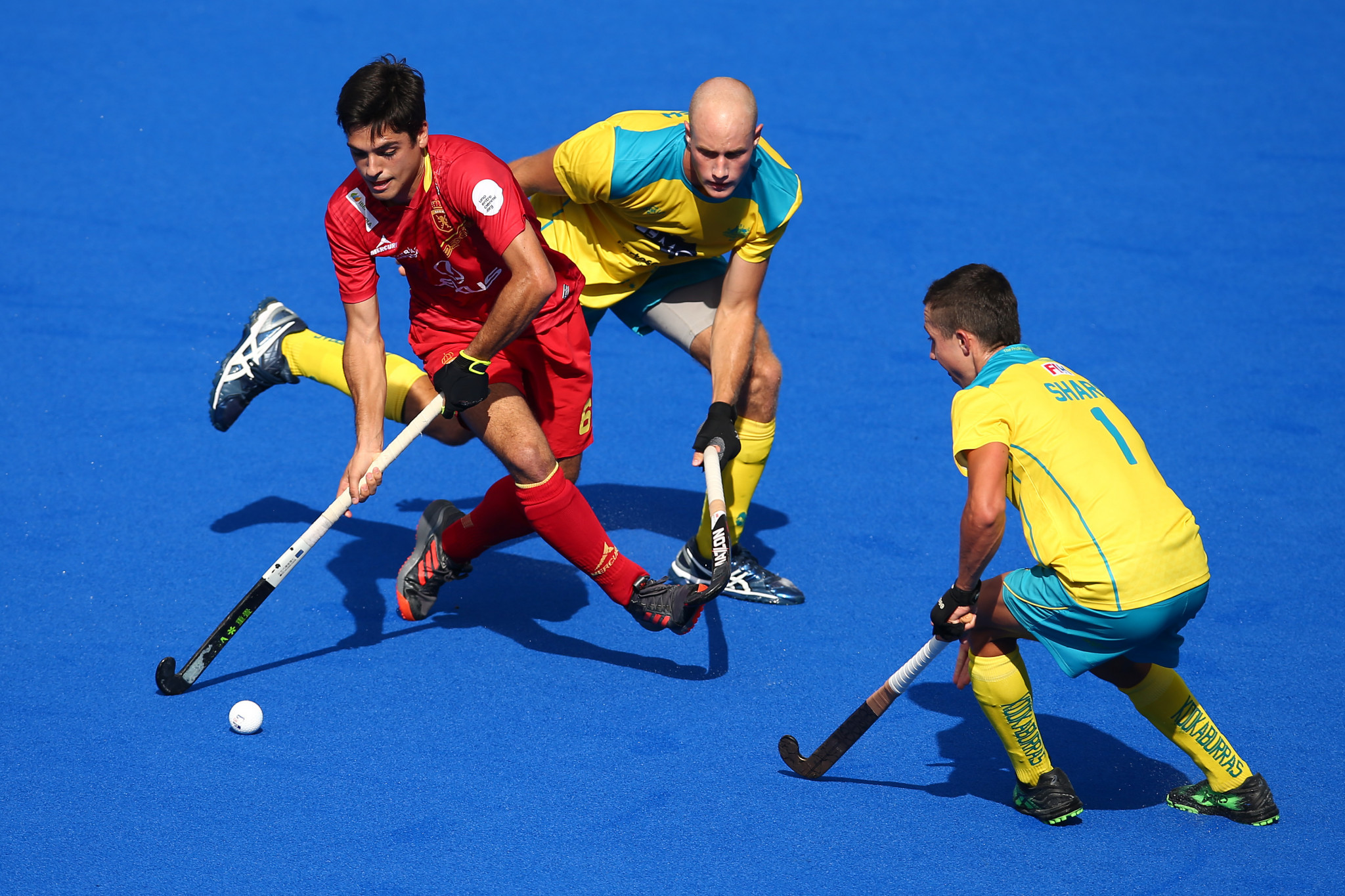 Australia's men were also made to work hard for their win as they edged Spain 2-1 ©Getty Images