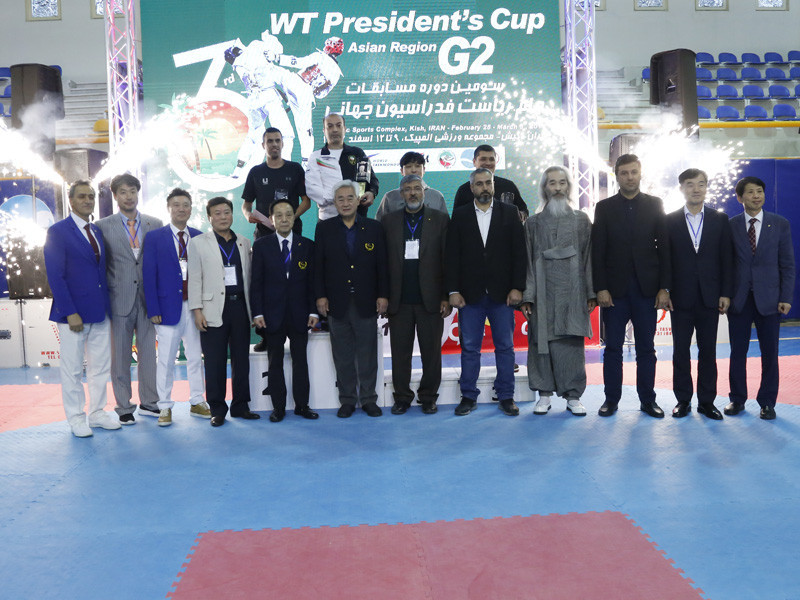 Hosts Iran claimed five gold, two silver and one bronze to finish first in the senior men's medal standings at the World Taekwondo President's Cup for Asia region on Kish Island ©IRITF