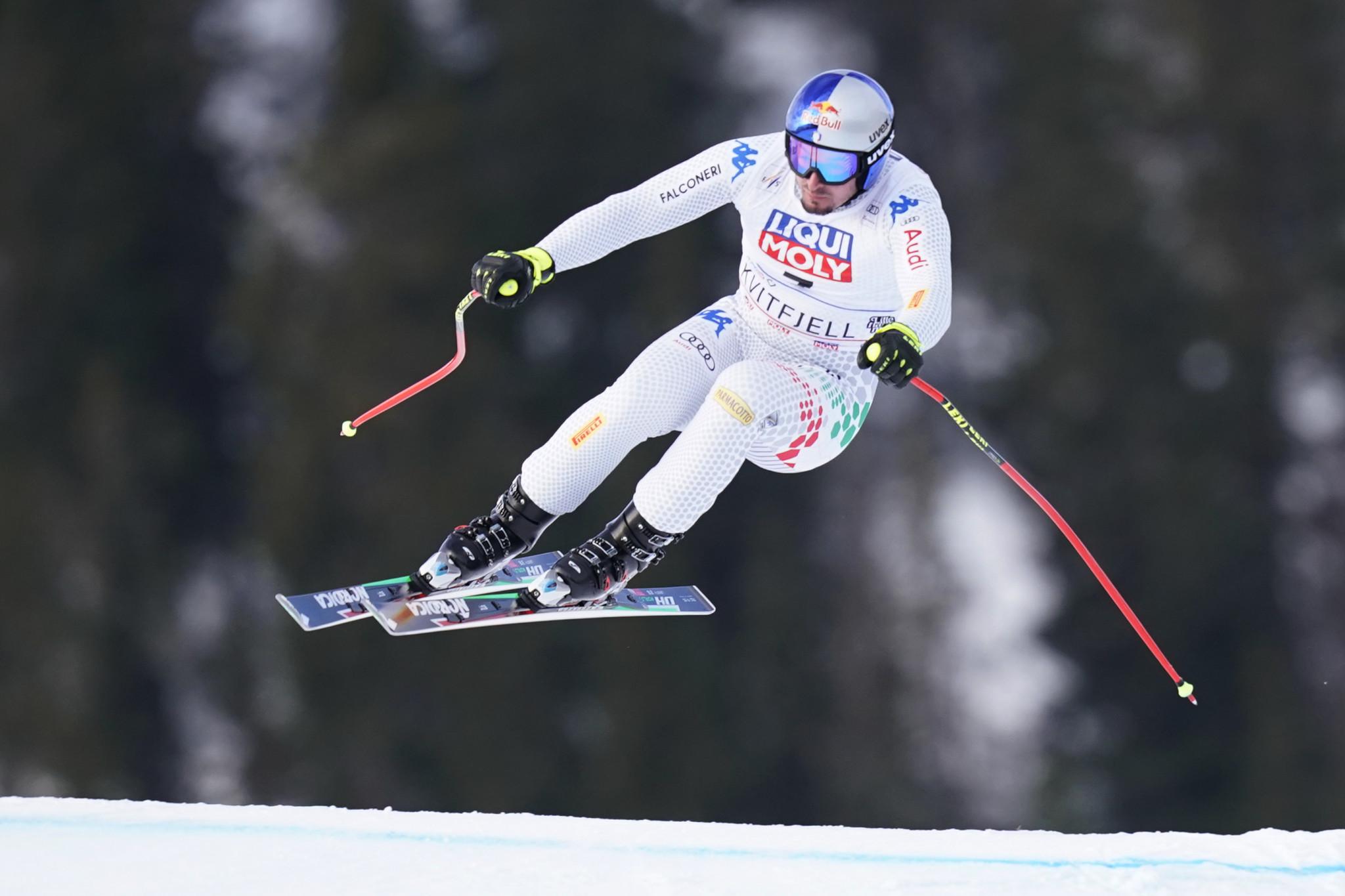 Italy's Dominik Paris won today's downhill in Kvitfjell ©Getty Images