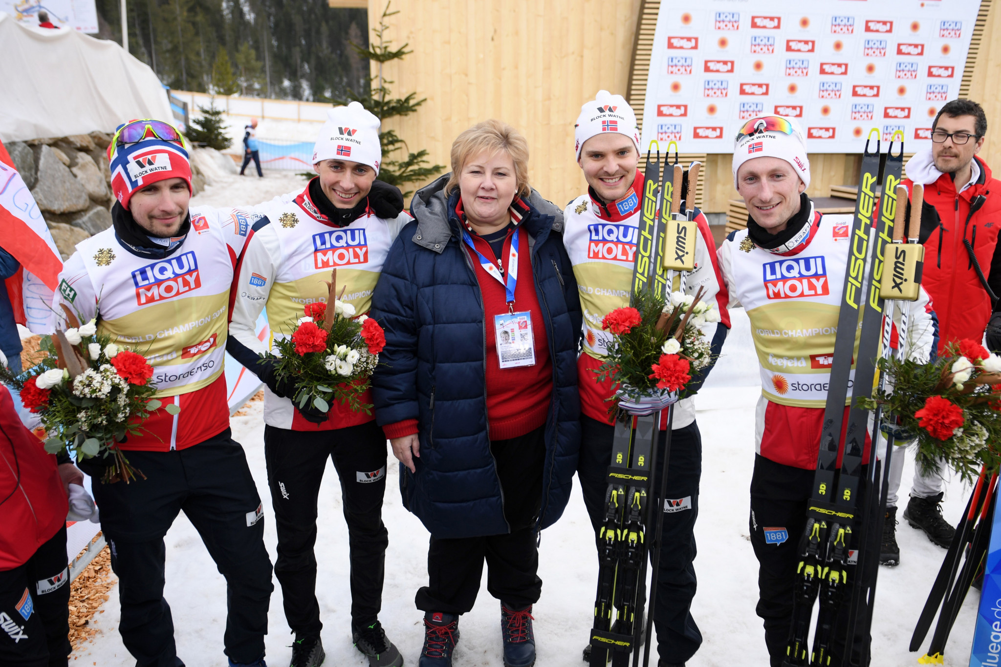 Victory for Norway gave them their second consecutive Nordic combined crown ©Getty Images