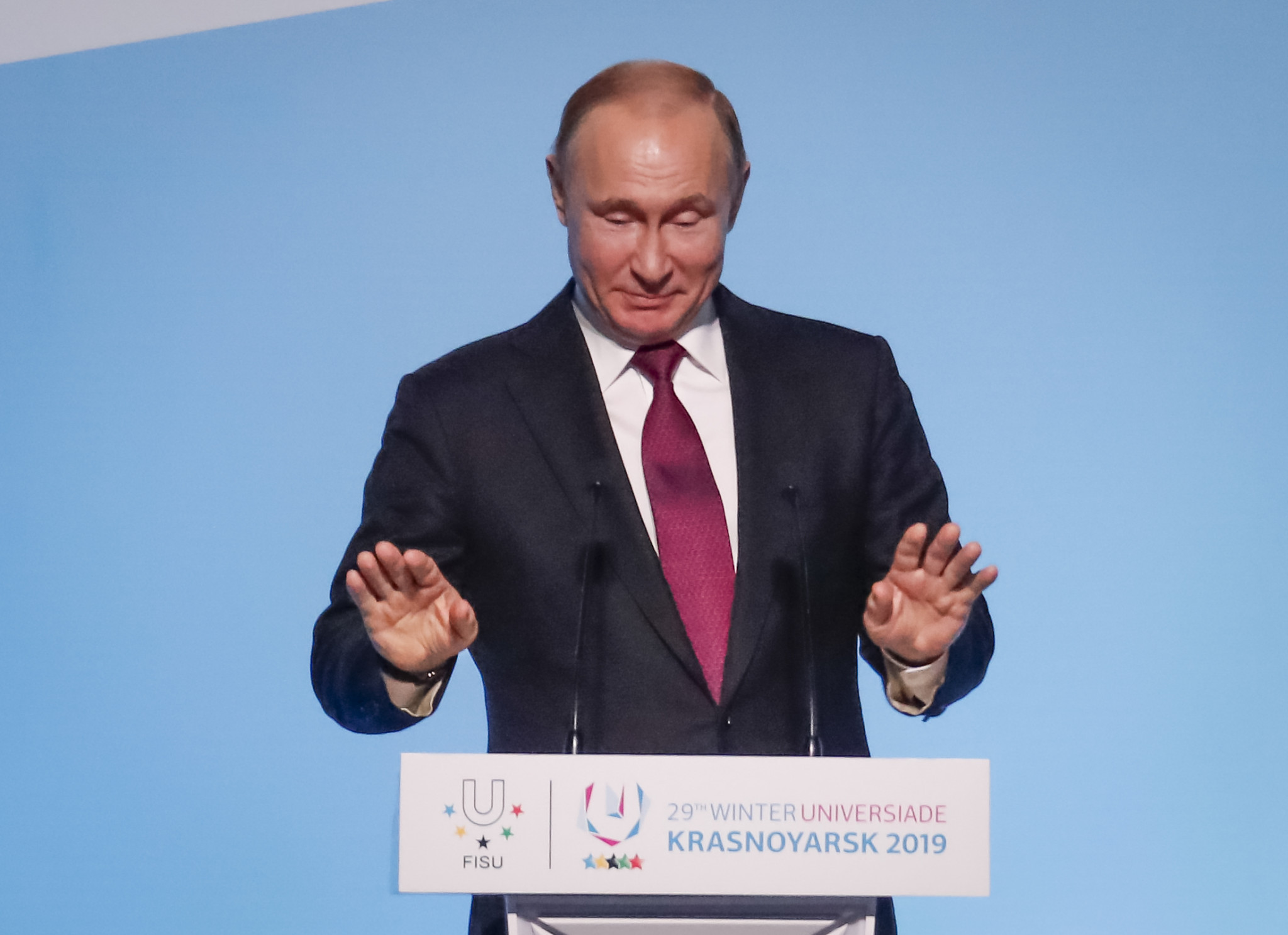 Russian President Vladimir Putin declared the Winter Unviersiade open ©Getty Images