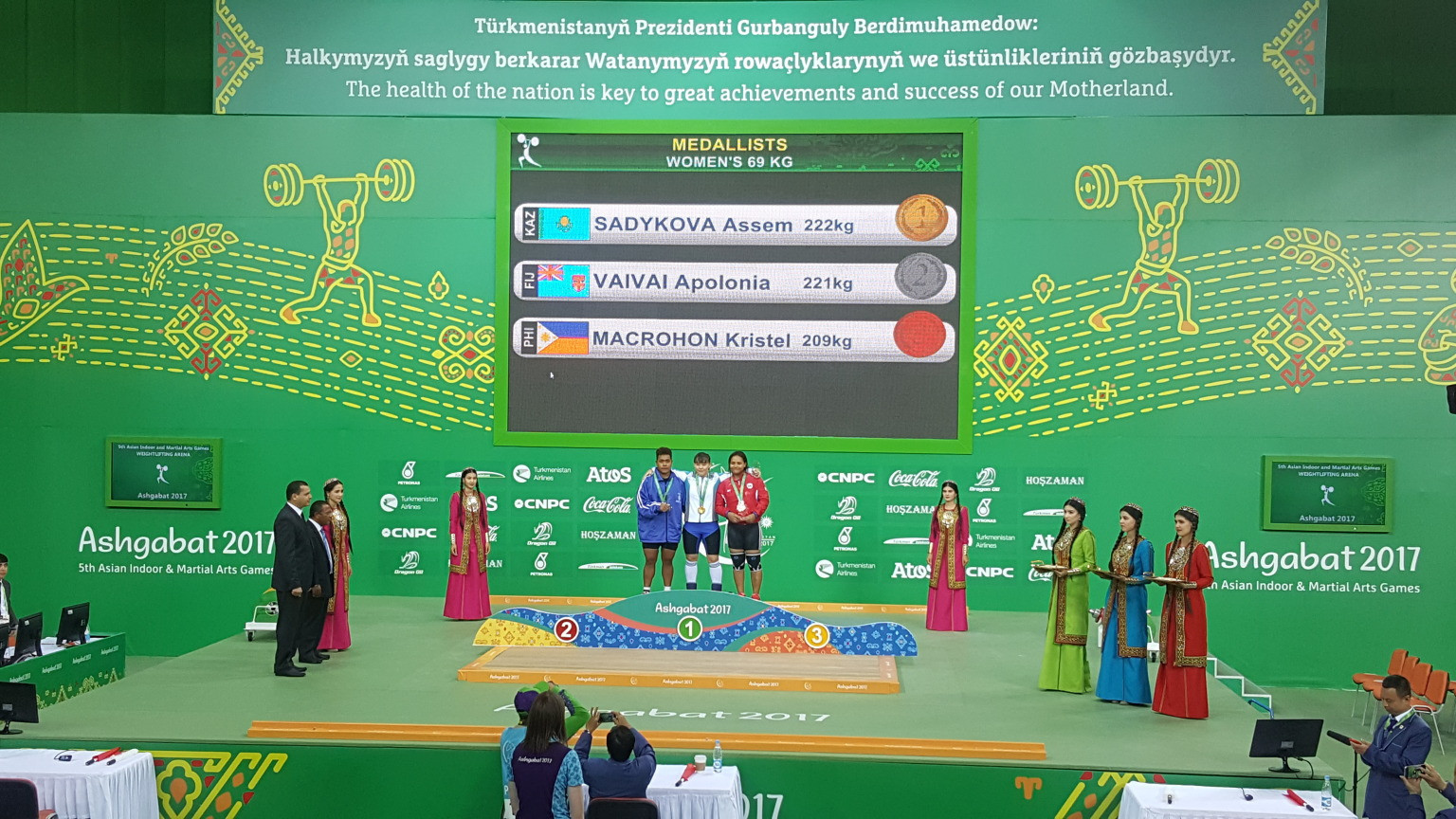 Athletes from 19 Oceania countries, including Fiji, competed at the 2017 Asian Indoor and Martial Arts Games in Ashgabat in Turkmenistan - an invitation now set to be extended to Hangzhou 2022 ©Ashgabat 2017