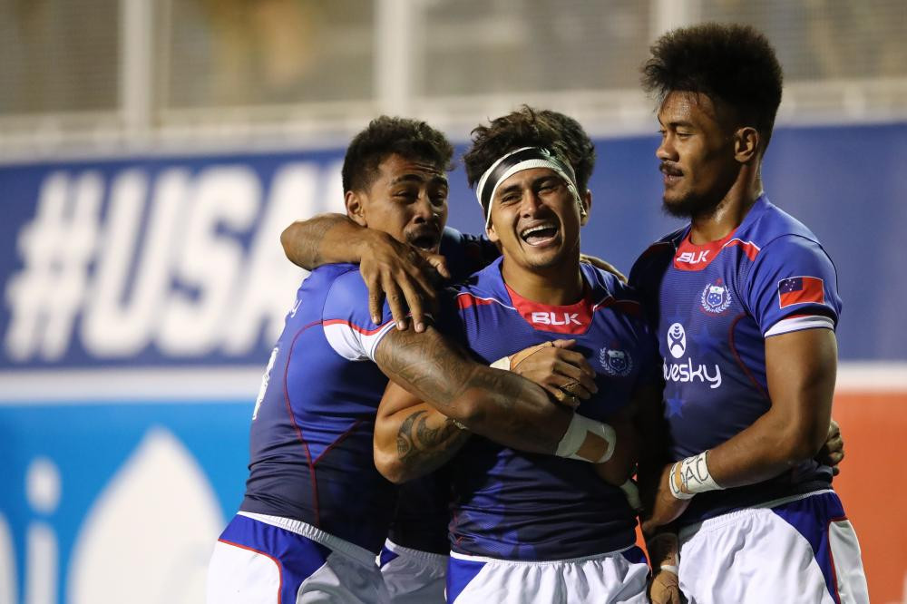 Samoa were among the four teams that progressed through to the Cup semi-finals of the World Rugby Sevens Series event in Las Vegas on the second day of action ©World Rugby