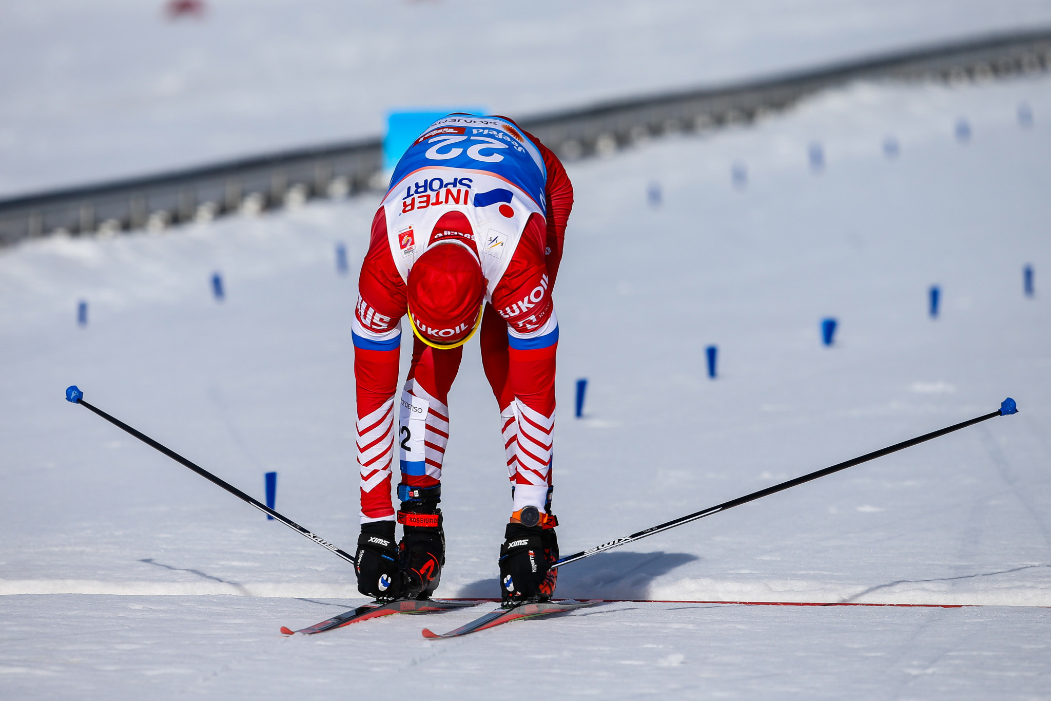 Russian Alexander Bolshunov was again forced to settle for silver ©Getty Images