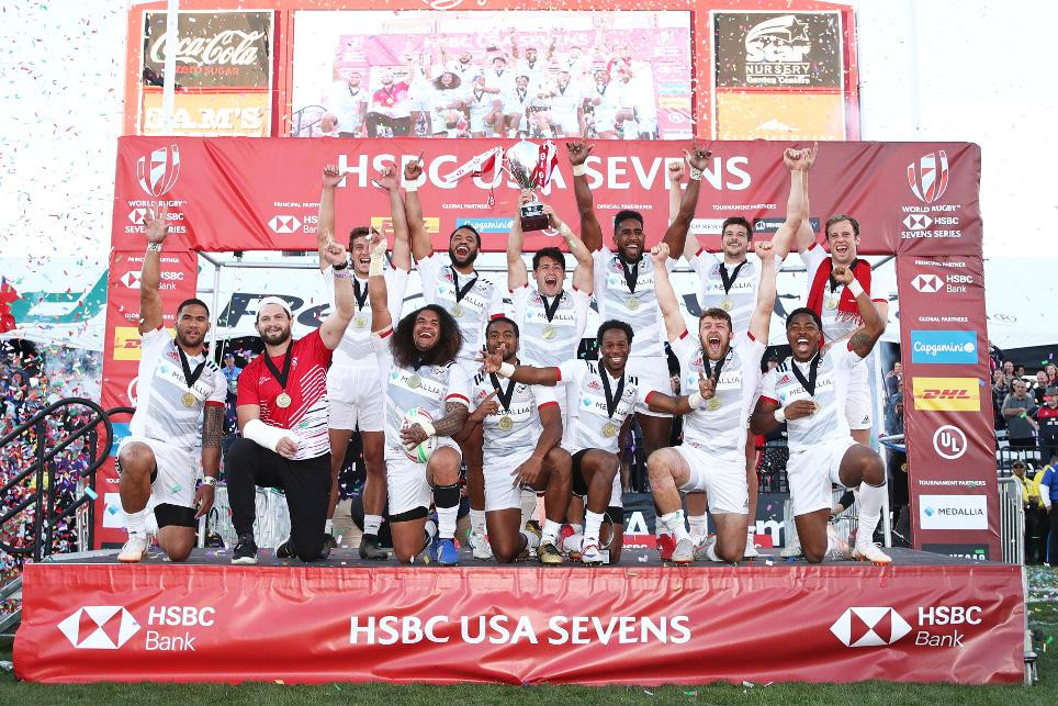 The United States moved to the top of the overall standings as they retained their Las Vegas Sevens title ©World Rugby
