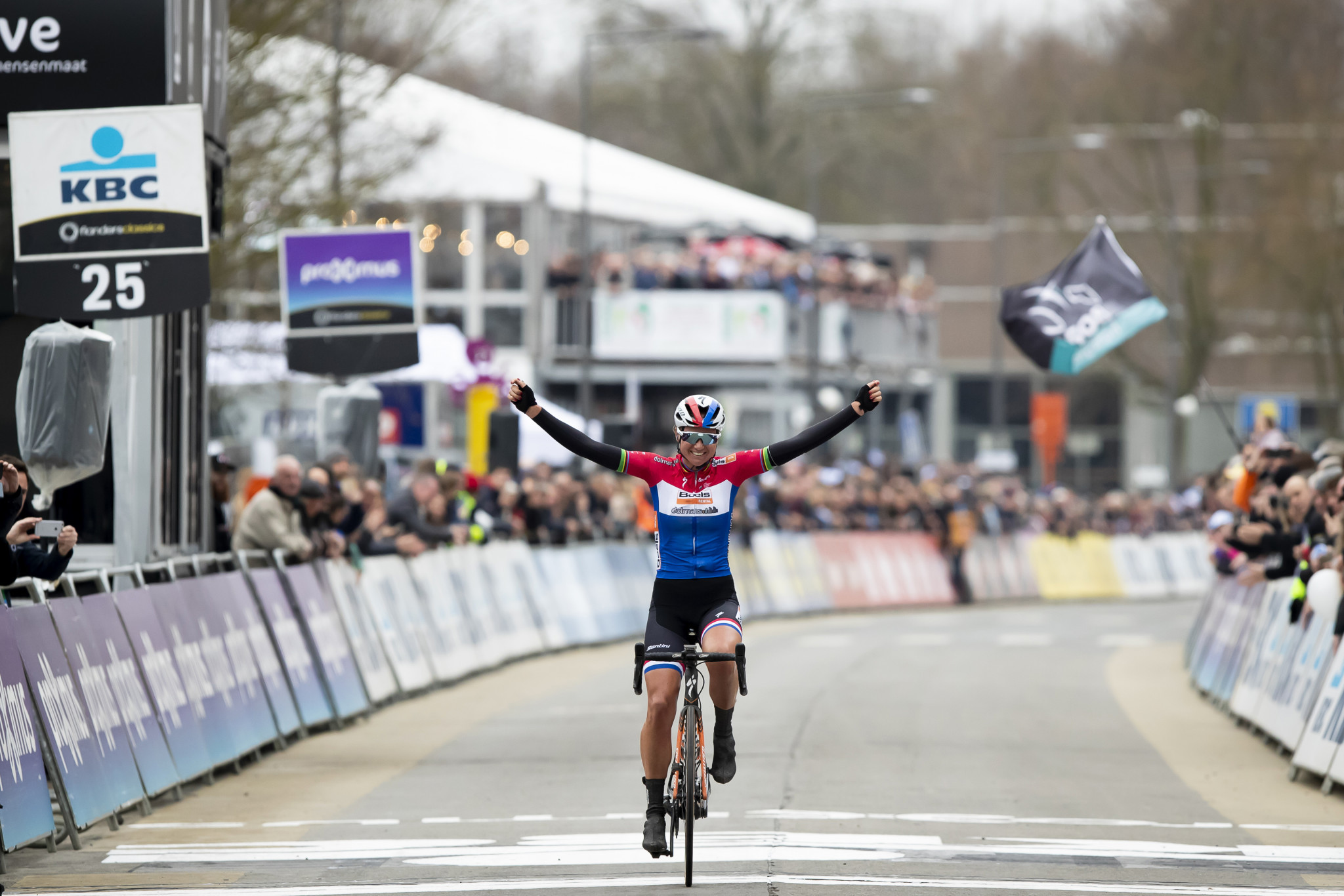 The Netherlands' Chantal Blaak of Boels-Dolmans won the race in Belgium ©Getty Images