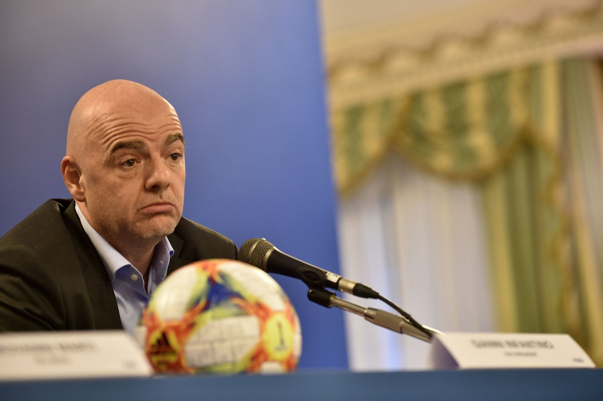 FIFA President Gianni Infantino has been accused of influencing the Ethics Commission, allegations which he denies ©Getty Images