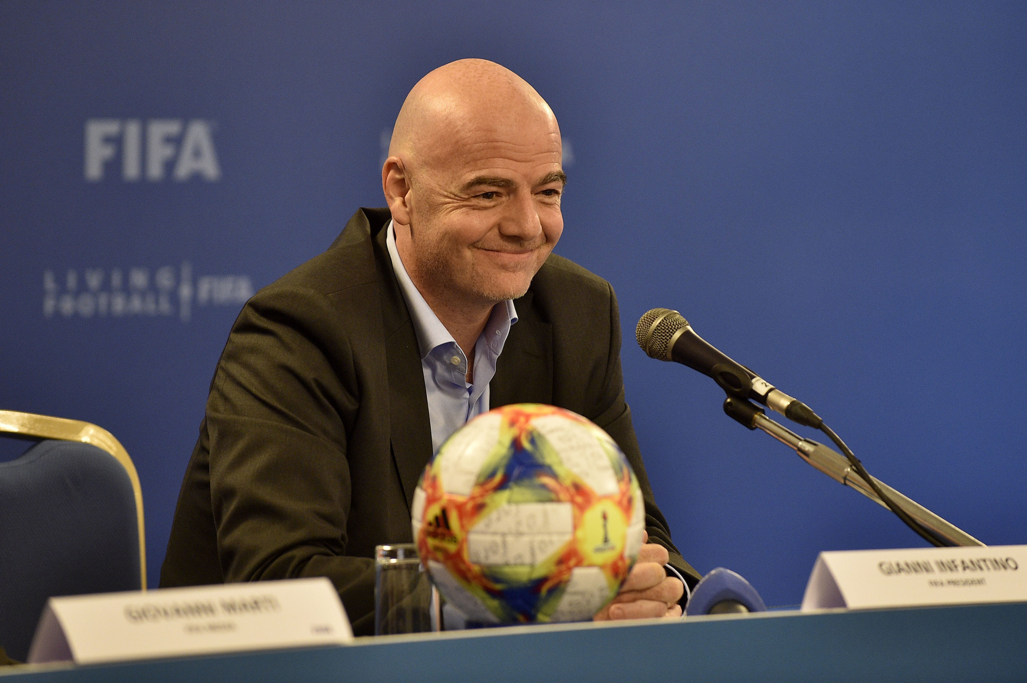 FIFA President Gianni Infantino admitted he is aware of a possible joint bid from North and South Korea for the 2023 Women's World Cup, but it has still to gain Government support ©Getty Images