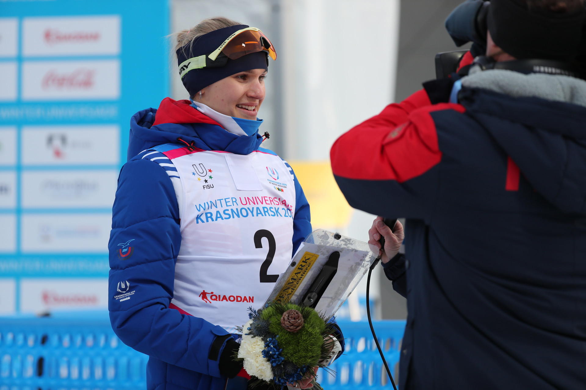 Nineteen-year-old Marina Viatkina, who comes from Siberia, comfortably won the women's pursuit ski orienteering event ©Krasnoyarsk 2019