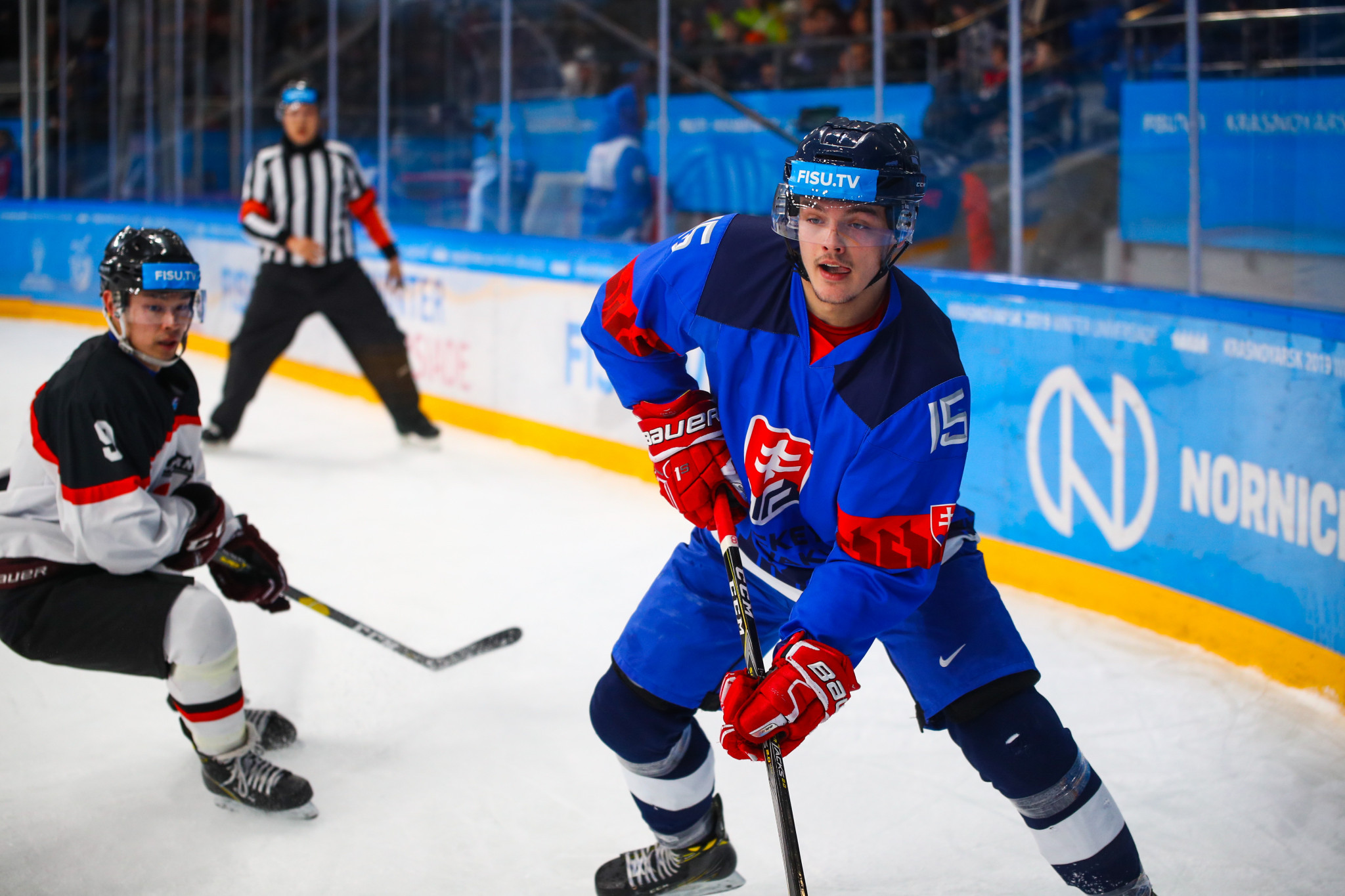Slovakia defeated Japan 8-3 in ice hockey to top Group A in the men's competition ©Krasnoyarsk 2019