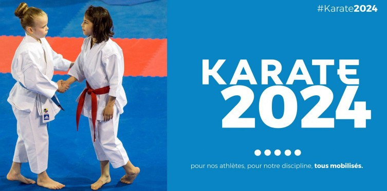 A campaign called #Karate2024 has been launched to try to convince Paris 2024 to change their mind and add the sport to the Olympic programme in the French capital ©FFK