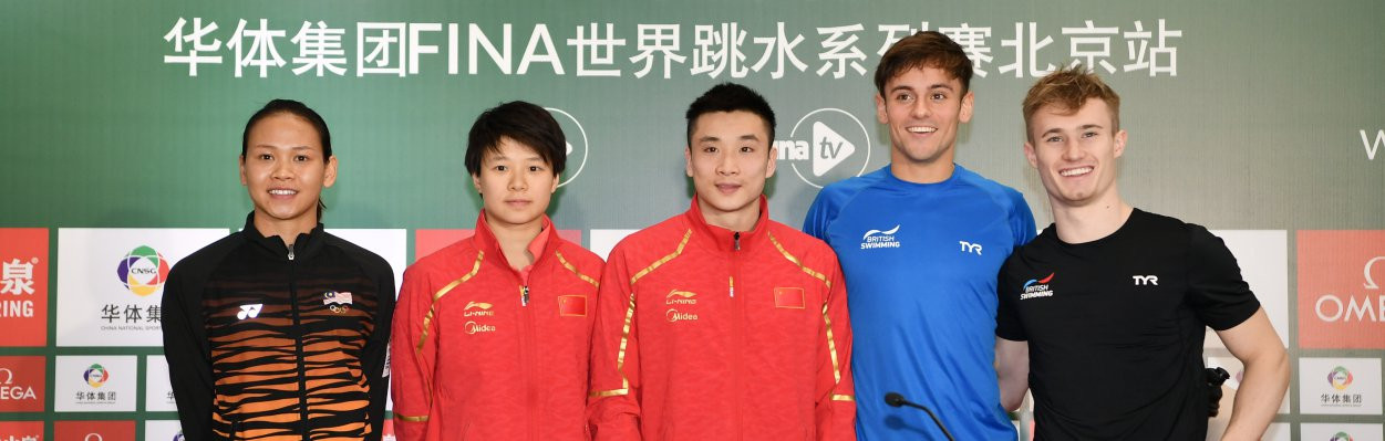 Top Chinese and British talents will give the Water Cube a competitive farewell in this week's FINA Diving World Series event in Beiing ©FINA