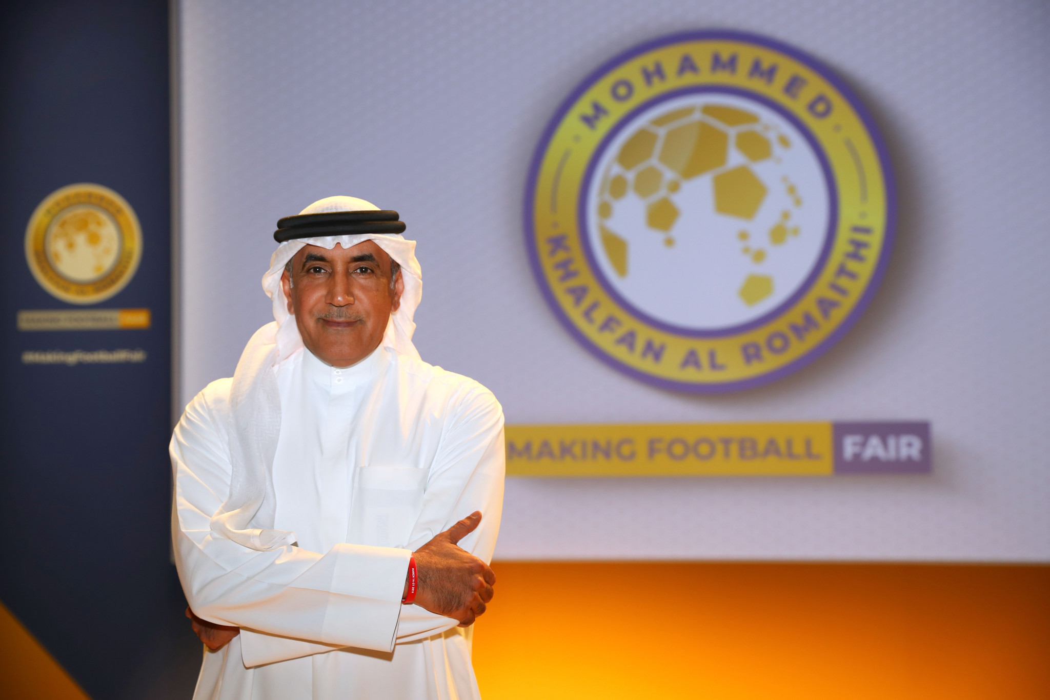 Mohammed Khalfan Al Romaithi launched his campaign for election as President of the Asian Football Confederation in Abu Dhabi today ©Getty Images