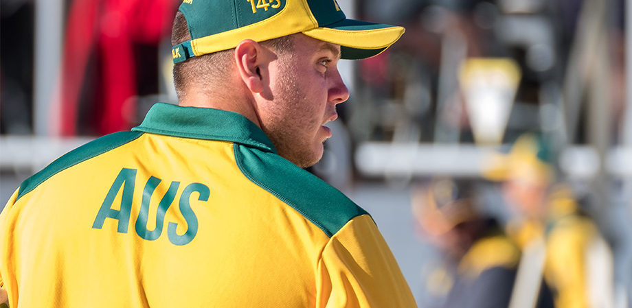 Aaron Teys is going well at the Bowls World Cup at his home club in Barrack Heights ©Bowls Australia 