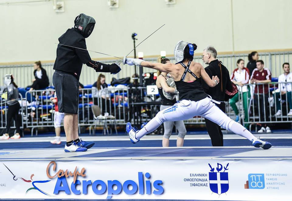 Home favourite Georgiadou sets up tie with top seed Velikaya at FIE Women's Sabre World Cup