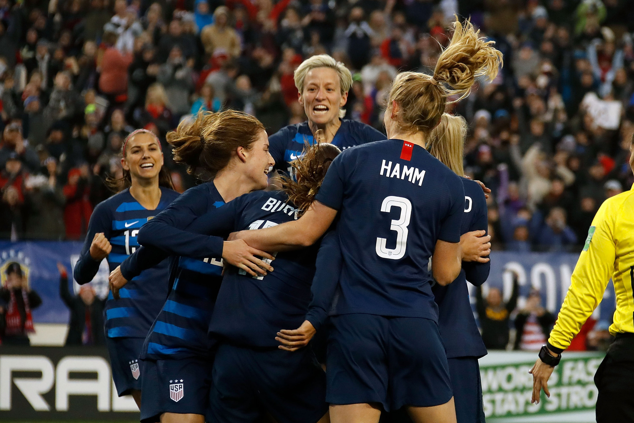 The national women's football team in the United States