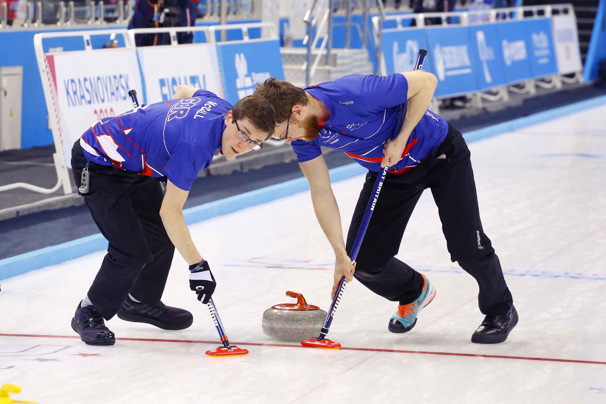 Britain's curling team topped the standings in the men's competition and progressed straight to the semi-finals ©Krasnoyarsk 2019