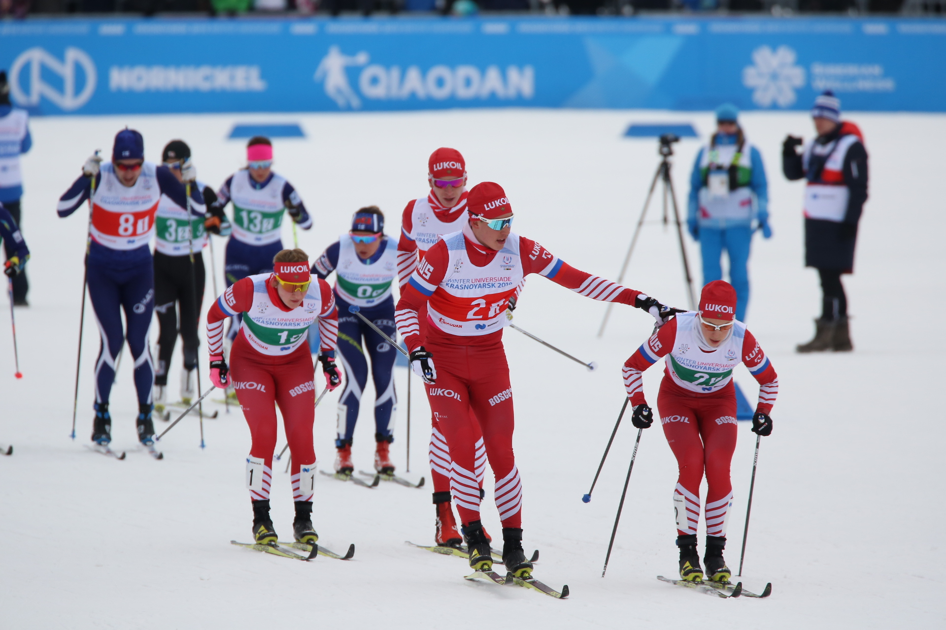 Russia earned gold and silver in the mixed team cross-country sprint event ©Krasnoyarsk 2019