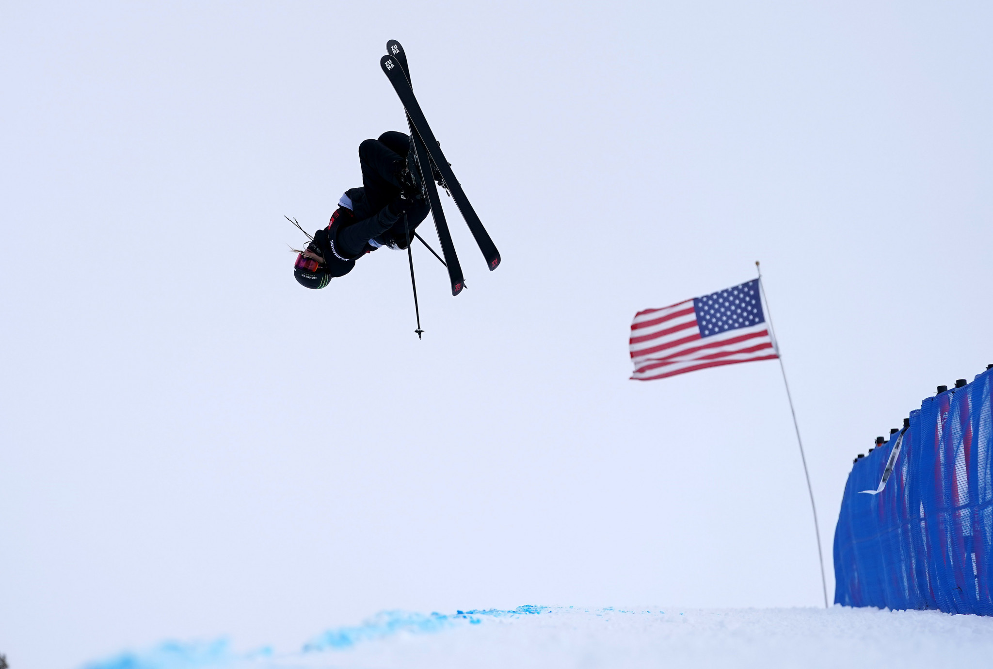 Cassie Sharpe led the women's freestyle skiing halfpipe qualifiers but no action was possible today ©Getty Images