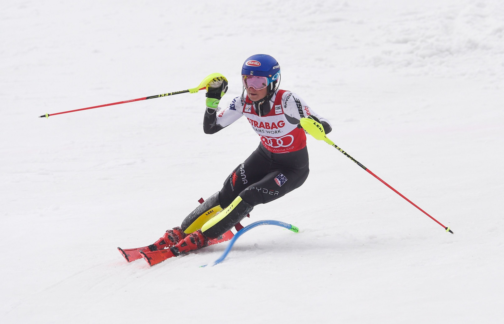 American star Mikaela Shiffrin broke the record for most victories in a single season ©Getty Images