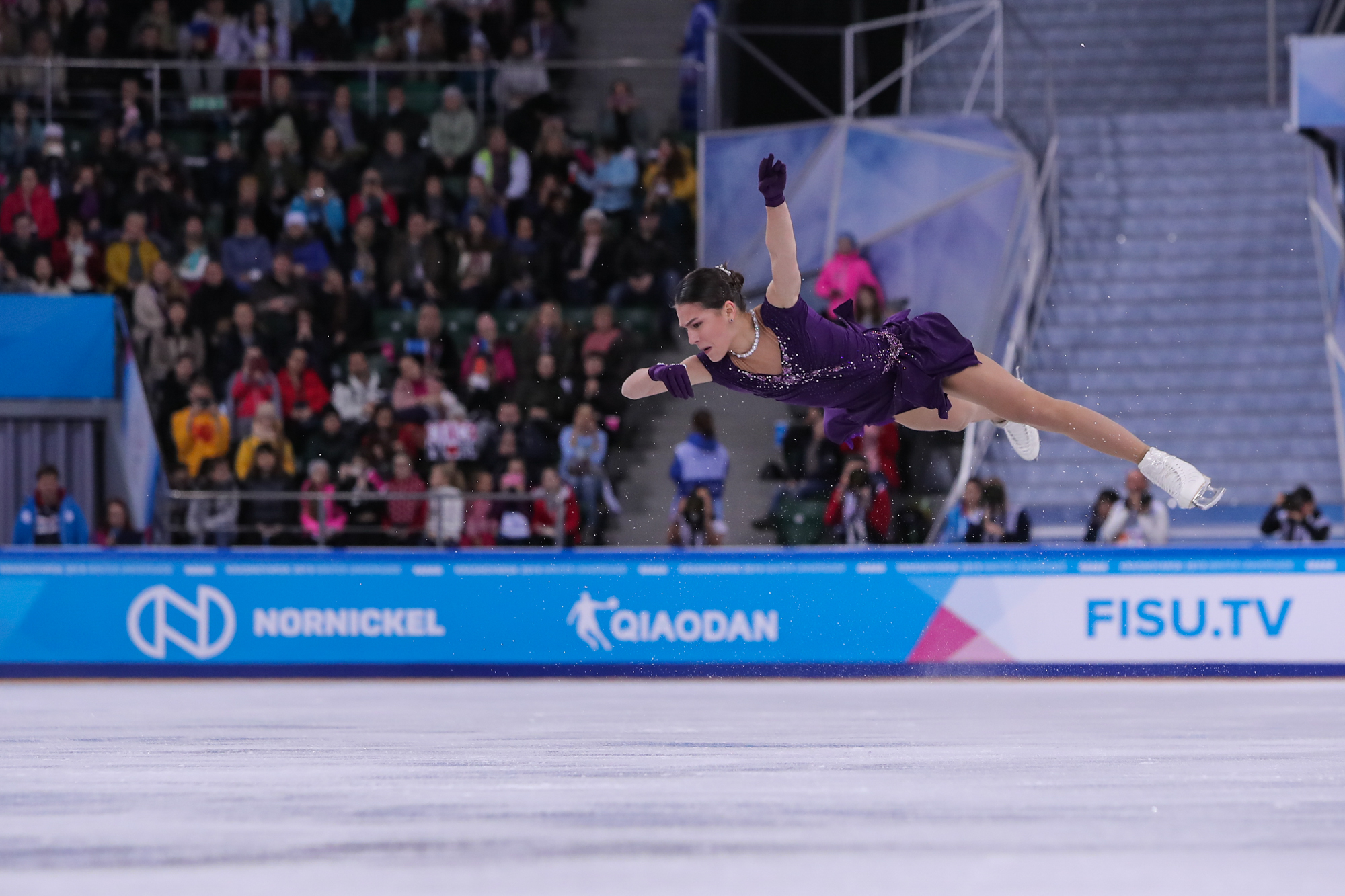 Stanislava Konstantinova won a bronze medal for the host nation ©Krasnoyarsk 2019