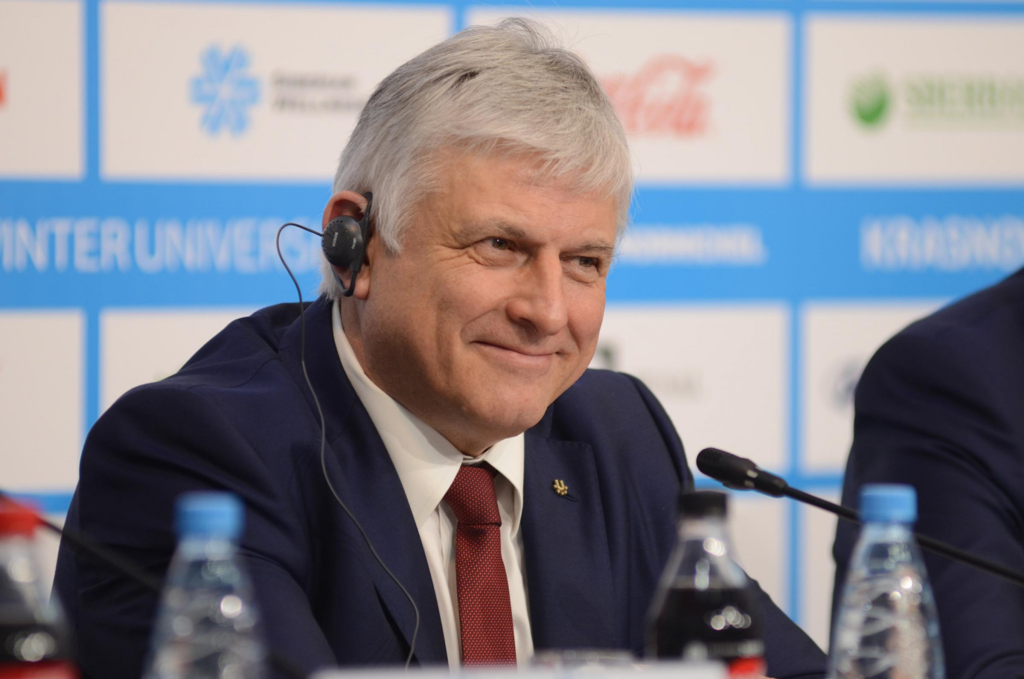 FISU's secretary general and chief executive, Eric Saintrond, discussed how the Universiade could be used as a launchpad by Krasnoyarsk to host larger events ©Krasnoyarsk 2019