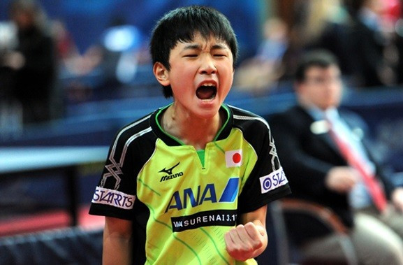 Tomokazu Harimoto has become the youngest player to reach the main draw of an ITTF event ©ITTF