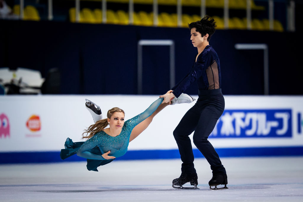 Canada's Marjorie Lajoie and Zachary Lagha won the world junior figure skating ice dance title in Zagreb tonight ©ISU
