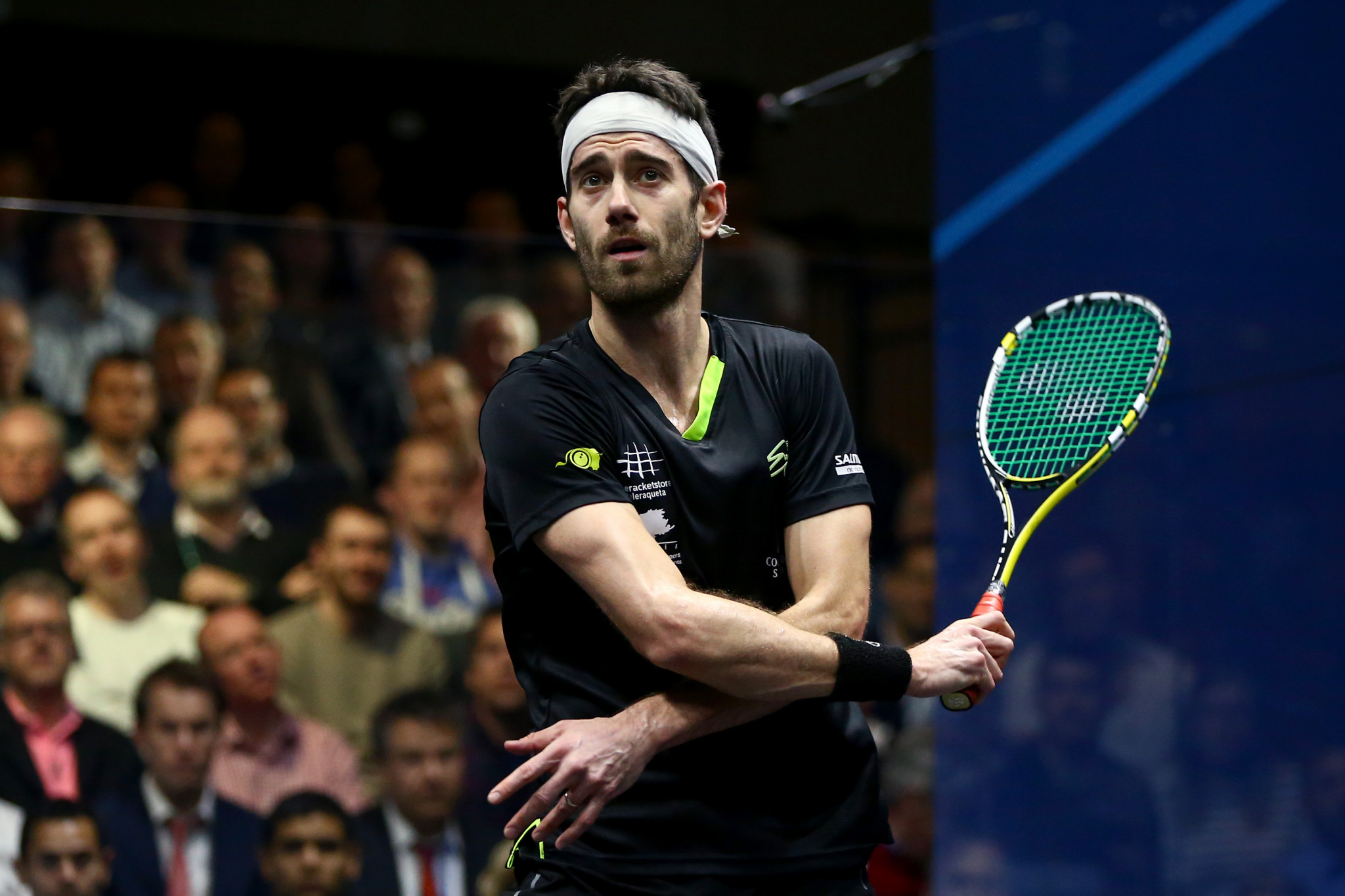 Spain's Borja Golan beat Cameron Pilley in round one and will now play top seed Mohamed Elshorbagy ©Getty Images