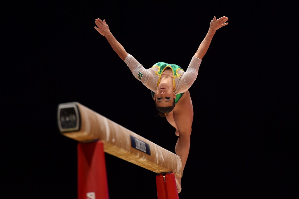 Brazil's Jade Fernandes Barbosa produced an excellent display on the beam ©Getty Images