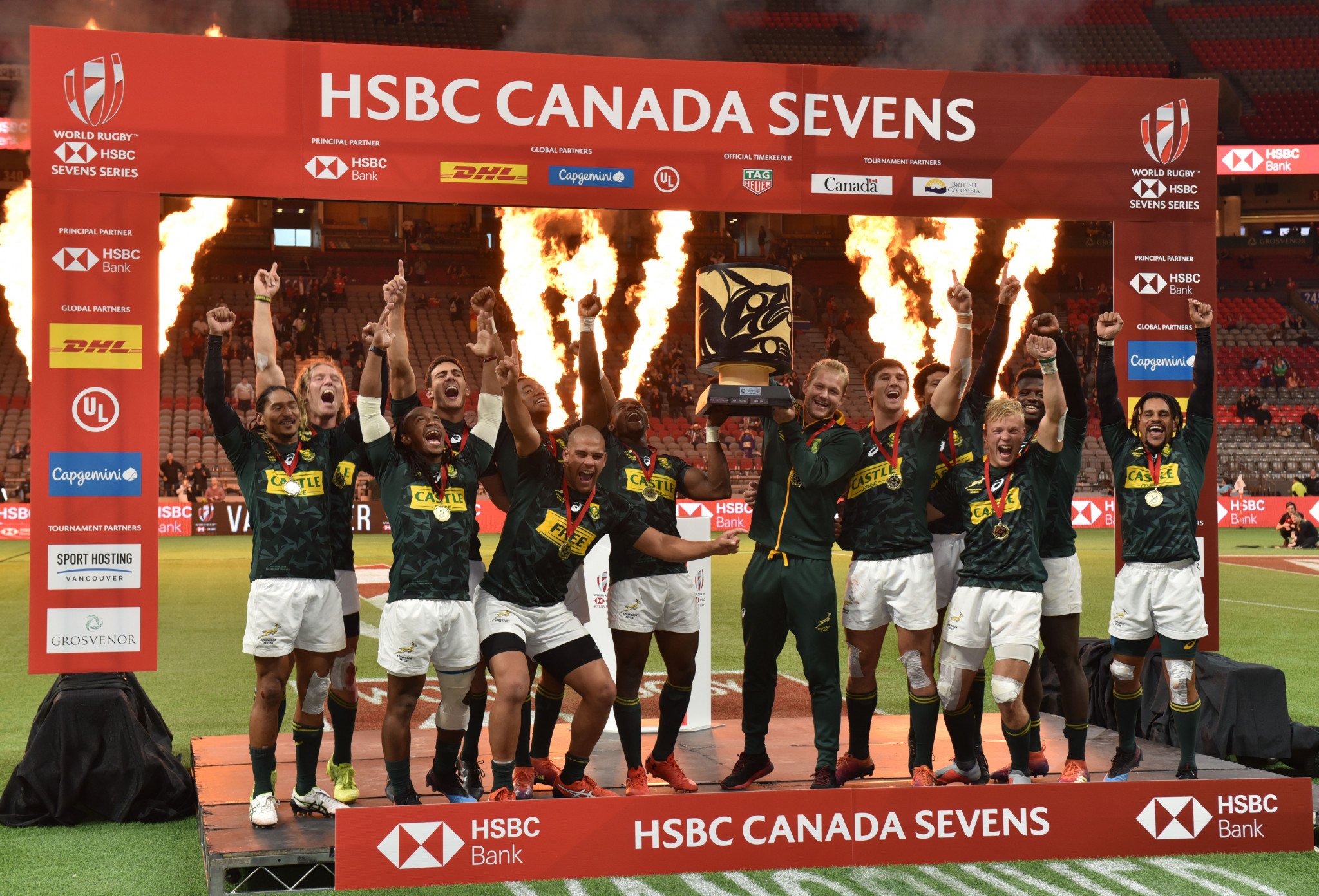South Africa came from behind to beat France in the World Rugby Canada Sevens final ©Getty Images