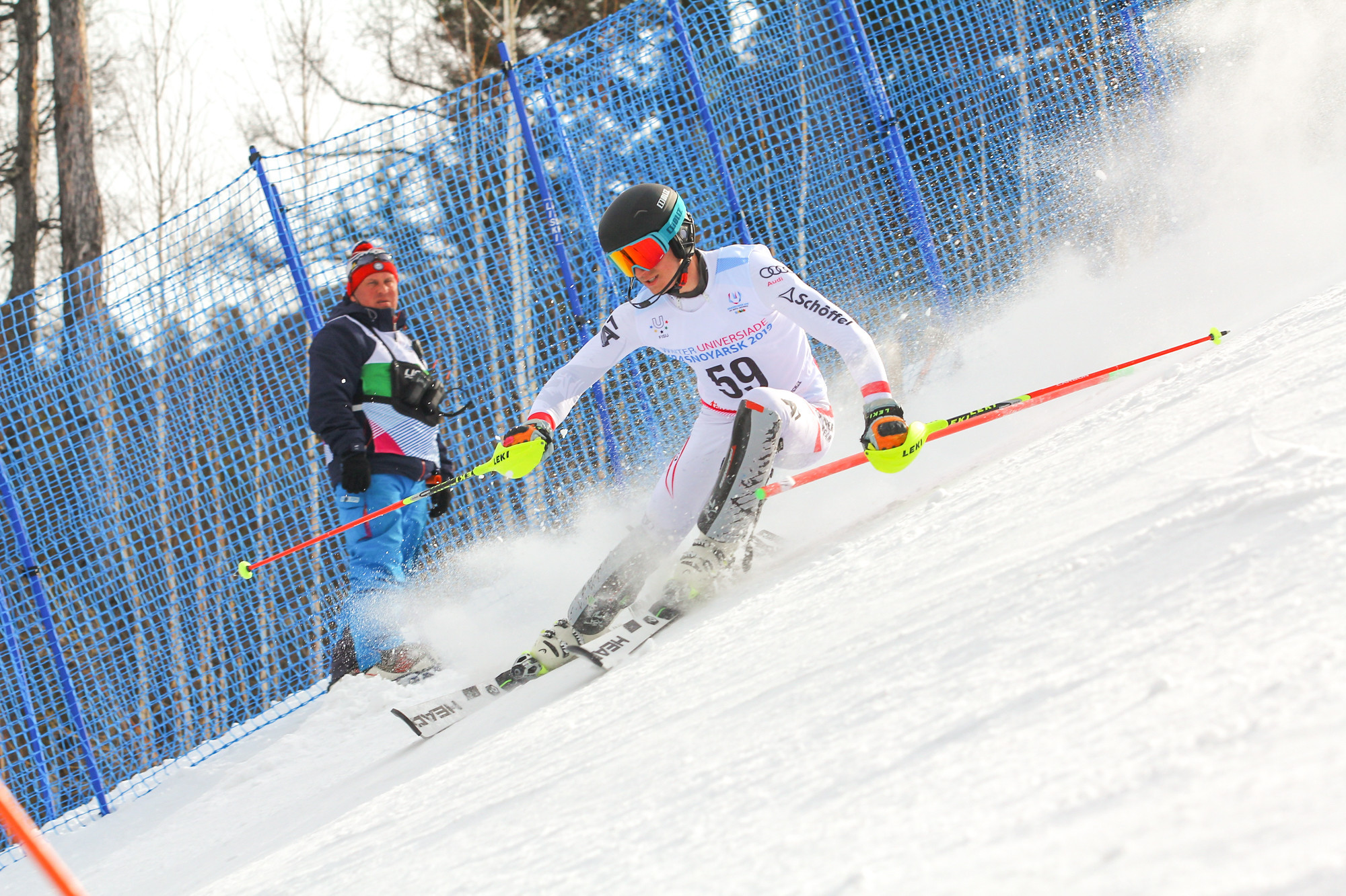 The men's slalom also marked the last Alpine skiing event of the Universiade ©Krasnoyarsk 2019