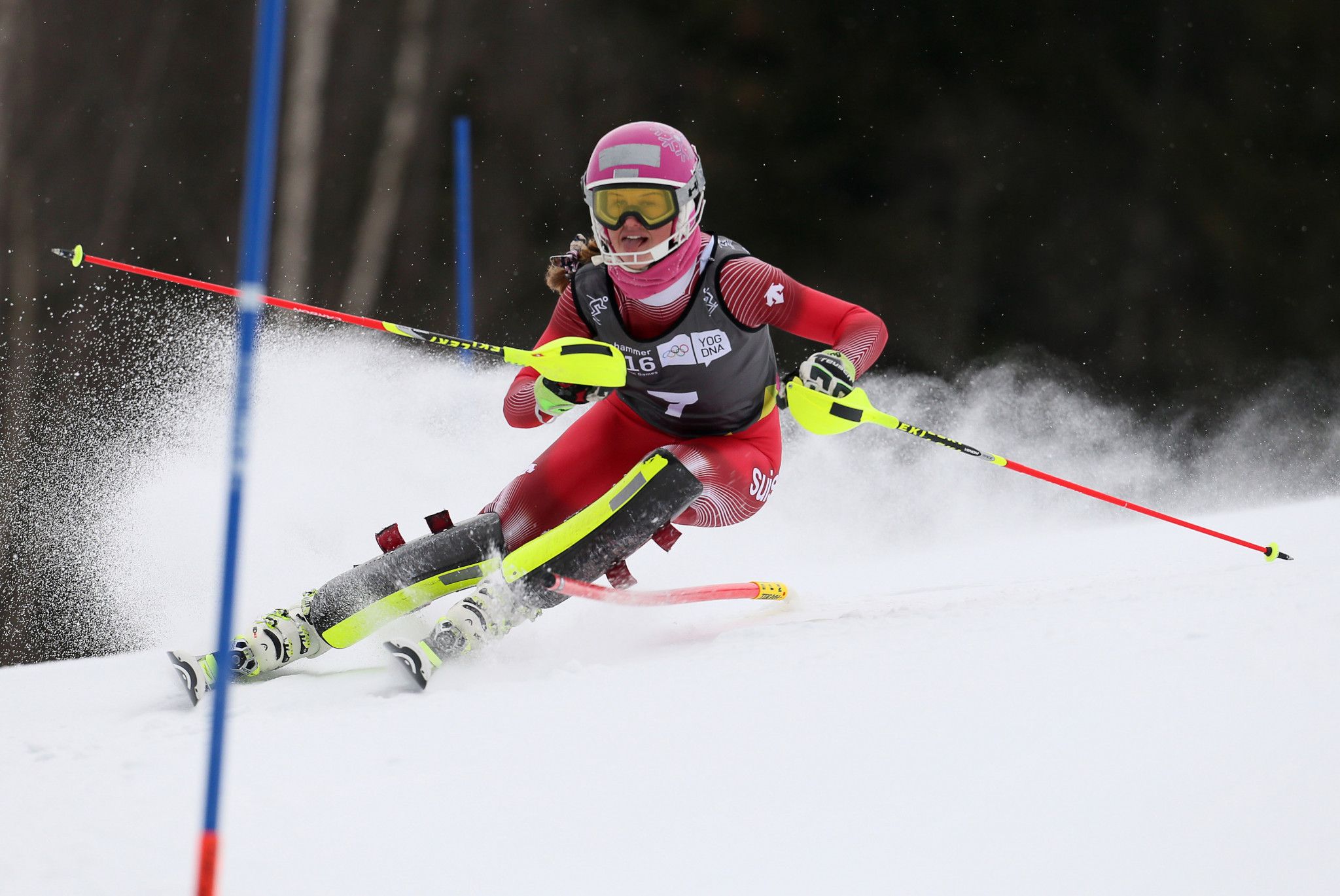 Switzerland’s Aline Danioth was one of the best-performing athletes at the Lillehammer 2016 Winter Youth Olympic Games ©Getty Images