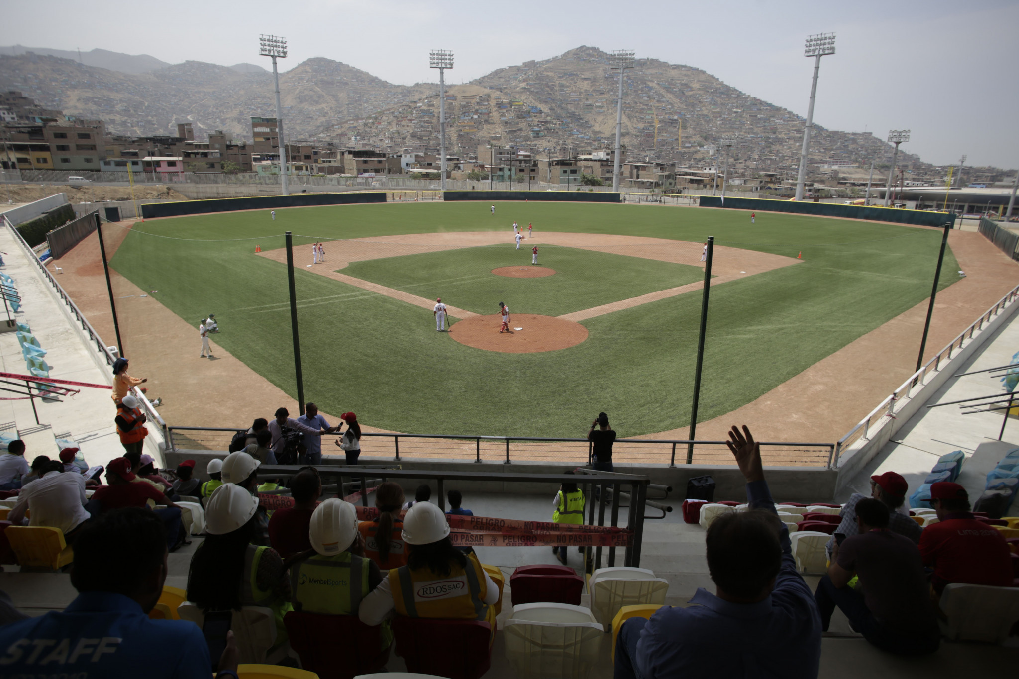 The baseball stadium features a World Baseball Softball Confederation-approved field, changing rooms and seats for 1,800 spectators ©Lima 2019
