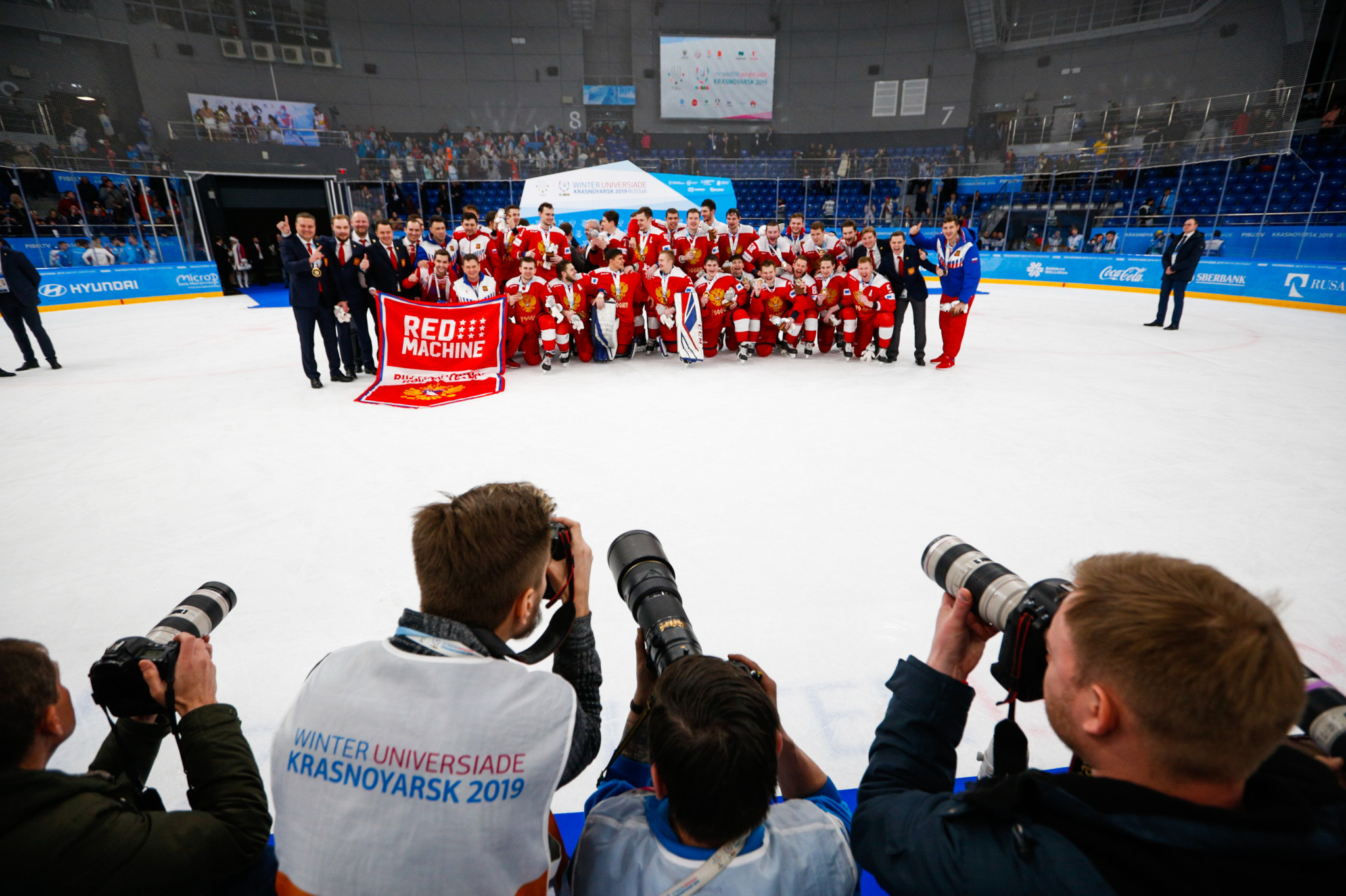 Russia won the final 2-1, taking the last gold medal of the 2019 Winter Universiade ©Krasnoyarsk 2019