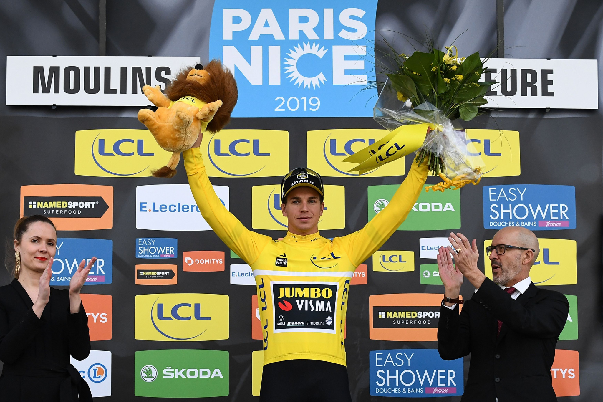 The Netherlands' Dylan Groenewegen has maintained his lead in the general classification ©Getty Images