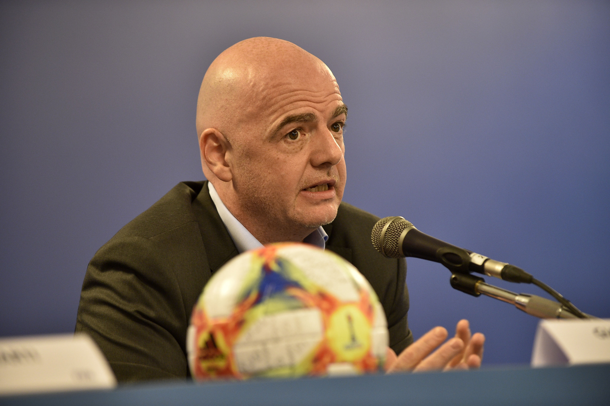 Gianni Infantino is pushing for various expansions with FIFA due for a key meeting in Miami on Friday ©Getty Images