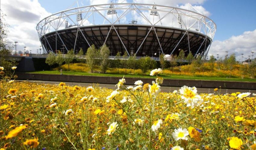 The development of the Queen Elizabeth Olympic Park for London 2012 was designed to improve the ecological integrity of the lower stretches of the Lea Valley ©IUCN