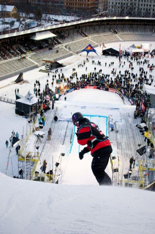If Stockholm Åre 2026 wins its bid then the Olympic Stadium will host snowboarding ©YouTube