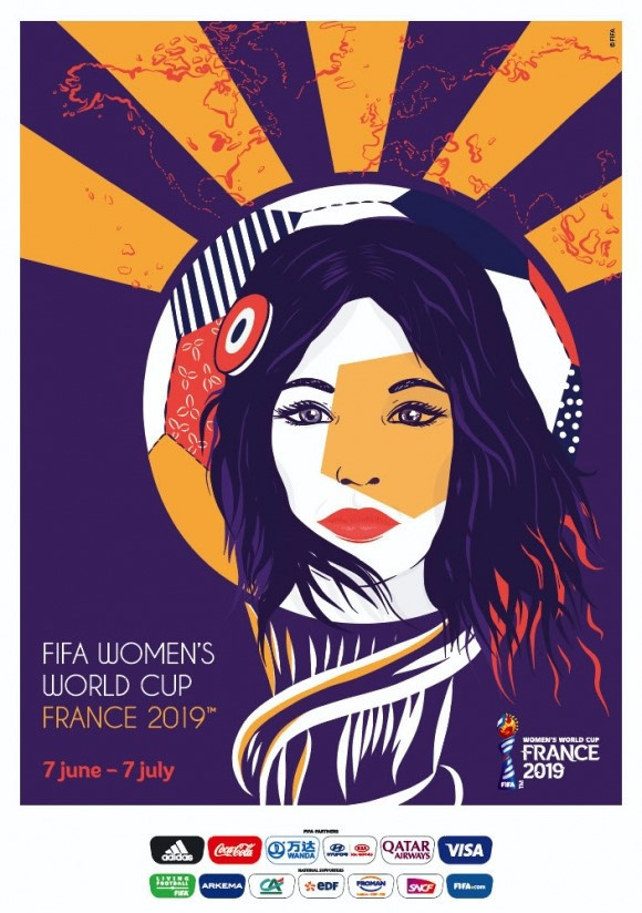 The official poster for the 2019 FIFA Women's World Cup in France has been unveiled at the Galerie Celal in Paris ©FIFA