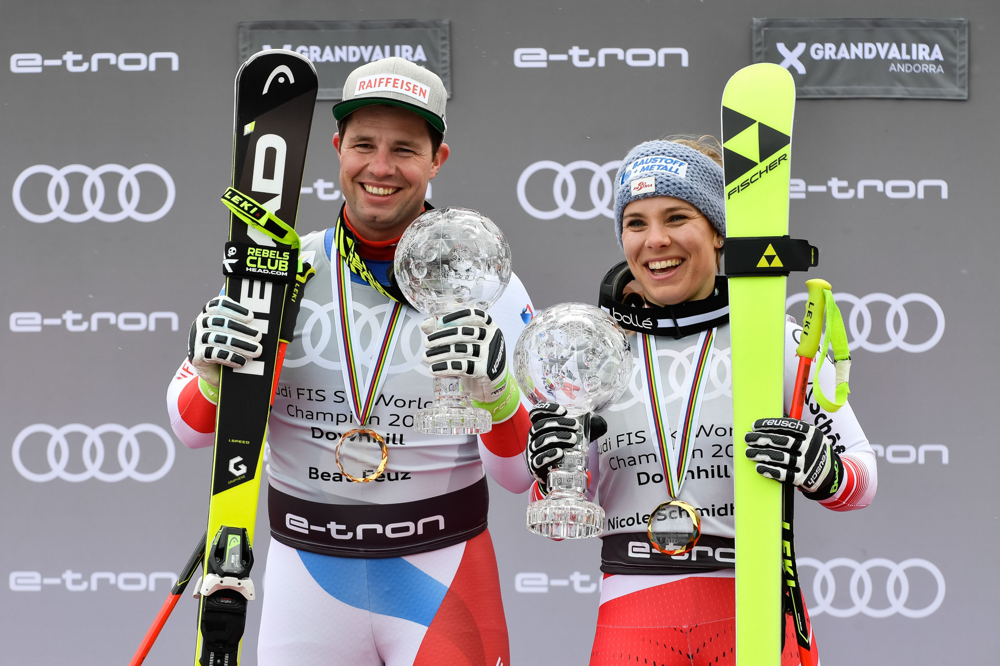 Feuz and Schmidhofer seal overall downhill titles at Alpine Skiing World Cup Finals in Andorra