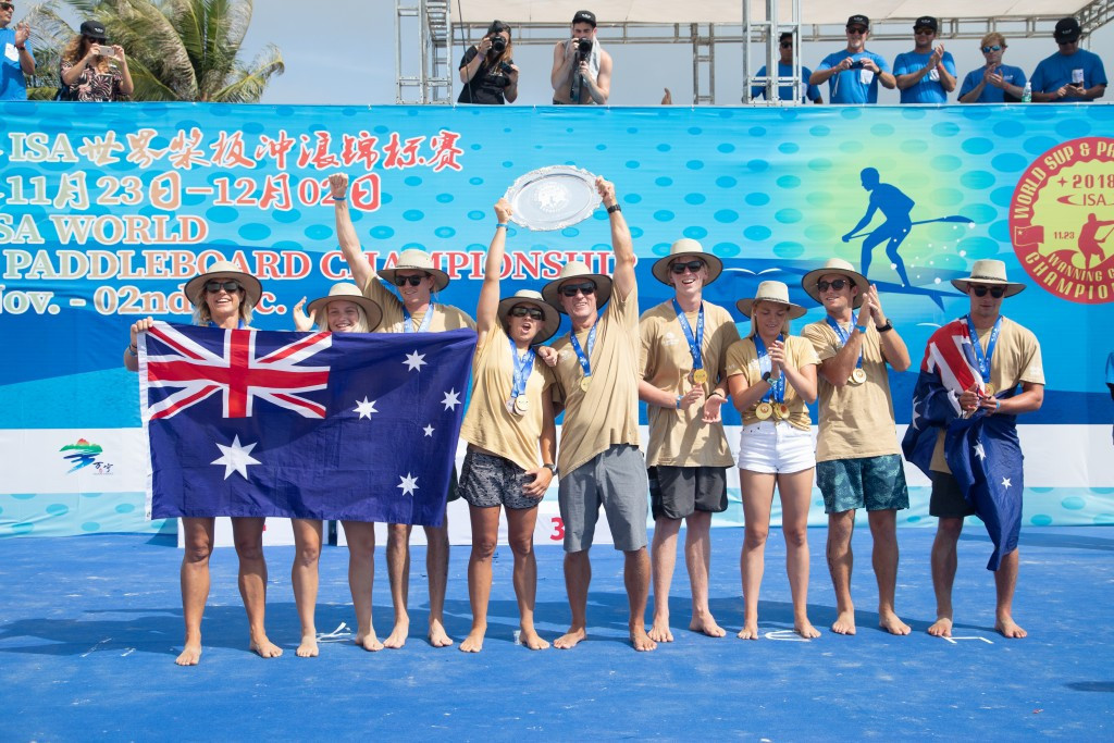 Australia won the overall title at the ISA's World Championships in December ©ISA